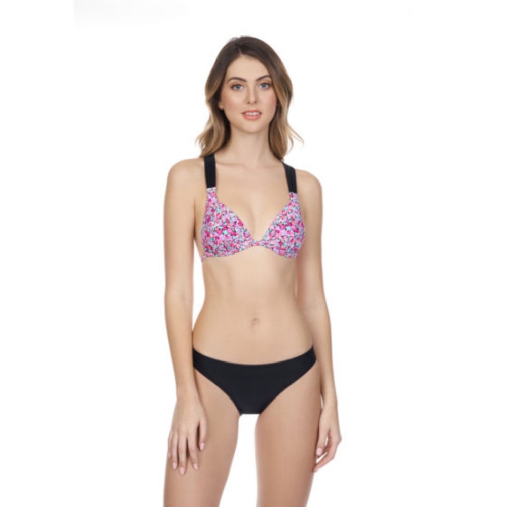 Arizona Floral Bra Swimsuit Top-Juniors - Picture 2 of 4